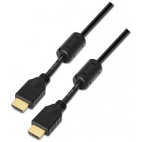 AISENS - CABLE HDMI ALTA VELOCIDAD / HEC CON FERRITA, A/M-A/M, NEGRO, 1.8M