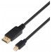 AISENS - CABLE MINI DP A DISPLAYPORT V1.2 4K@60HZ, MDP/M-DP/M, NEGRO, 3.0M