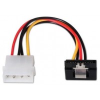 CABLE SATA ALIM ACODADO ANCLAJES MOLEX 4PIN M-SATAH