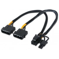 CABLE TARJETA GRAFICA 2XMOLEX 4PM-PCI-E(MOLEX 6+2PIN)M