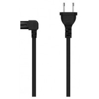 CABLE ALIMENTACION ACODADO FORMA 8 CEE7-16M-C7H NEGRO