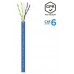 CABLE RED RJ45 LSZH CPR Dca CAT6 UTP AWG24 AZUL 100M