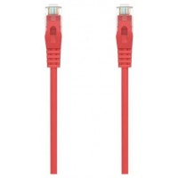 AISENS - CABLE DE RED LATIGUILLO RJ45 LSZH CAT.6A 500 MHZ UTP AWG24, ROJO, 0.5M