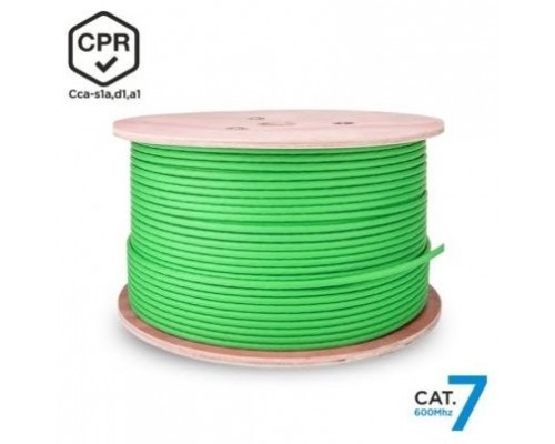 AISENS - Cable de Red RJ45 LSZH CPR Cca CAT.7 600 MHZ S/FTP AWG23, VERDE, 500M