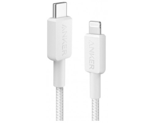 CABLE ANKER 322 USB-C A LIGTHNING CABLE TRENZADO 0,9M BLANCO