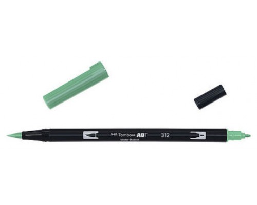 ROTULADOR DOBLE PUNTA PINCEL DUAL BRUSH-312 - COLOR HOLLY GREEN. TOMBOW ABT-312 (Espera 4 dias)