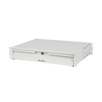 CAJON LANBERG PARA RACK 19" 2U 483X360MM HASTA 90KG GRIS CIERRE FRONTAL