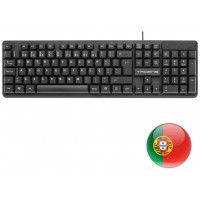 Teclado Tacens Anima Ak0 Usb Color Negro En Portugues