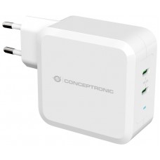 CARGADOR DE PARED QUICK CHARGE   PD  2 PUERTOS USB-C