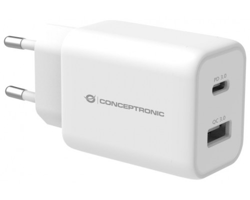 CARGADOR DE PARED QUICK CHARGE 3.0 PD 1PUERTO USB-C 1