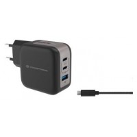 CARGADOR DE PARED CONCEPTRONIC USB-C x2 USB-Ax1