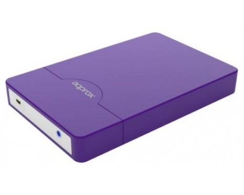 CAJA EXTERNA USB 2.5"" SATA 3.0 SCREWLESS MORADO APPROX (Espera 4 dias)