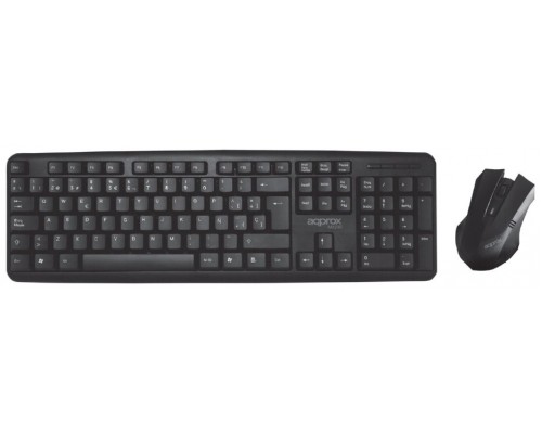 Pack Teclado Y Mouse Approx Mx230 Color Negro