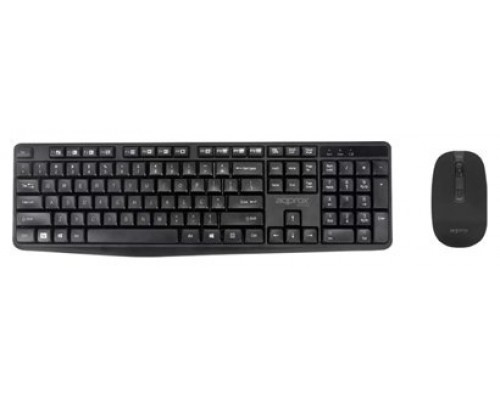 Pack Teclado Y Mouse Wireless Approx Mx335 2.4ghz Usb