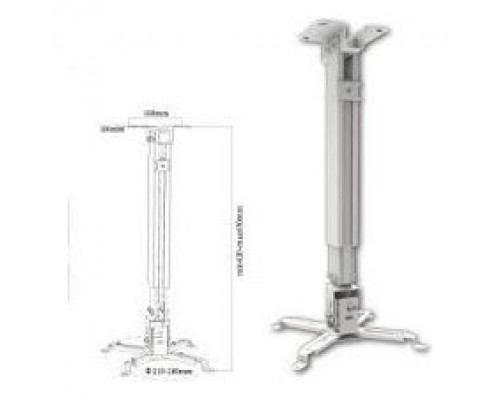 SOPORTE DE PROYECTOR APPROX INCLINABLE  CON REGULADOR