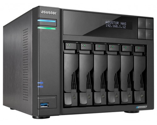 Servidor Nas Asustor Lockerstor As6706t 6 Bahias