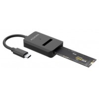 Aisens USB-C Dock M.2 Sata/Nvme-Usb3.1 Gen2 Negra