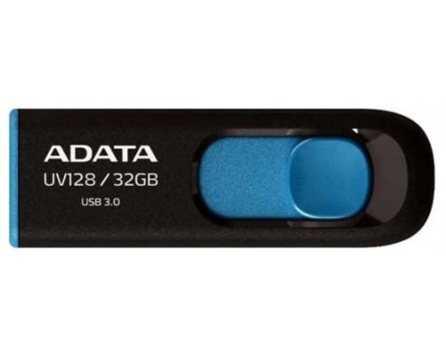 ADATA Lapiz Usb UV128 32GB USB 3.2 Negro/Azul