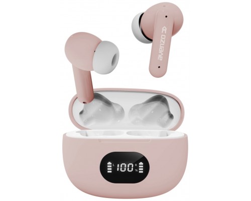 AVENZO AURICULARES TRUE WIRELESS TACTILES CON POWER BANK ROSA