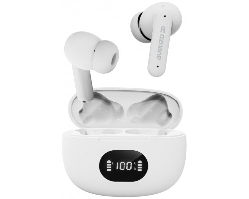 AVENZO AURICULARES TRUE WIRELESS TACTILES CON POWER BANK BLANCOS