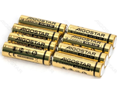PILA DE CARBONO-ZINC R6P (AA) 1.5V 8 UDS AIGOSTAR (Espera 4 dias) PILA DE CARBONO-ZINC R6P (AA) 1.5V 8 UDS AIGOSTAR (Espera 4 dias)