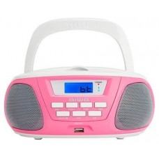 Radio Cd Bluetooth Portable Aiwa Boombox Bbtu-300 Pink