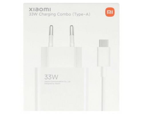 CARGADOR XIAOMI 33W CHARGING COMBO (TYPE-A) BHR9956EU (Espera 4 dias)