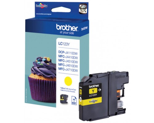 TINTA BROTHER LC-123Y AMARILLO (Espera 4 dias)