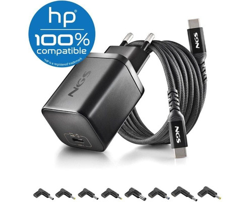 NGS PACK CARGA USBC 65W+CABL 1,5M+5 CLAVIJ HP NGS PACK CARGA USBC 65W+CABL 1,5M+5 CLAVIJ HP