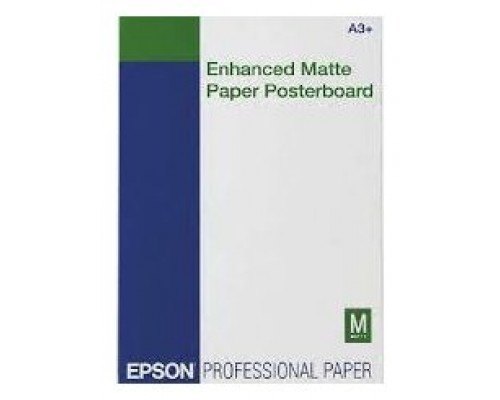 Epson GF Papel Enhanced Matte Poster Board, A3+, 20h, 850g/m2