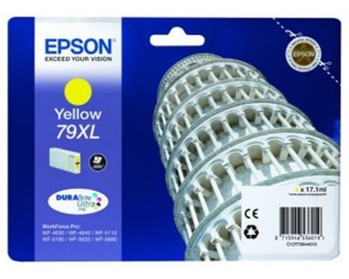 Epson Cartucho Amarillo 79XL 2000 paginas WorkForce Pro WF-5xxx Series