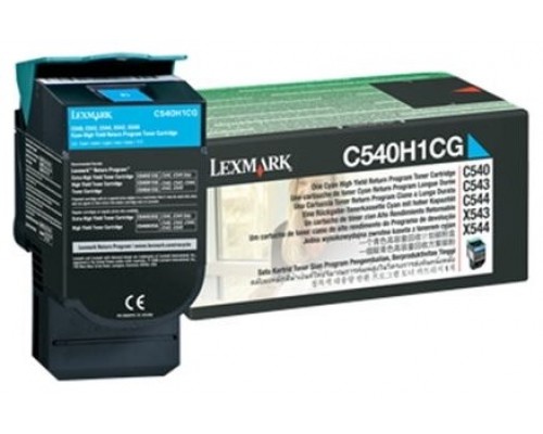 LEXMARK TONER CIAN 2.000 PAG. RETORNABLE C/540/543/544