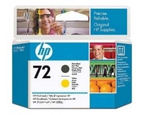 HP Designjet T610/1100 Cabezal Negro mate y Amarillo nº72