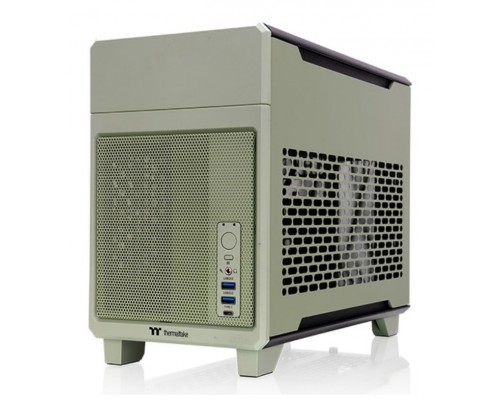 CAJA THERMALTAKE TR100 MINI-ITX USB 3.2 Cx1 USB 3.0 x 2 SN FUENTE VERDE MATCHA