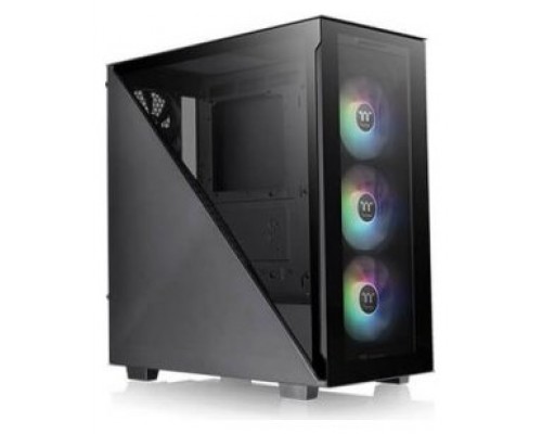 CAJA THERMALTAKE DIVIDER 300 TG ARGB ATX 2XUSB 3.2 SIN FUENTE NEGRO