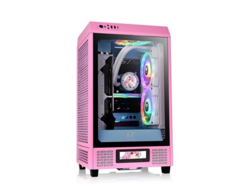 CAJA THERMALTAKE THE TOWER 200 BUBBLE PINK MINI-ITX 2XUSB 3.0 SIN FUENTE ROSA