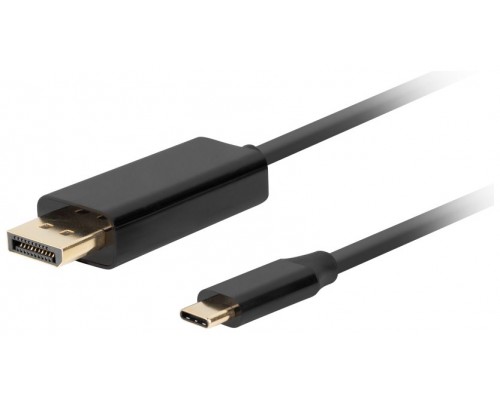 CABLE USB-C A DISPLAYPORT LANBERG MACHO/MACHO 0.5M 4K 60HZ NEGRO