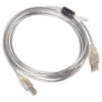 CABLE IMPRESORA LANBERG USB MACHO/USB MACHO FERRITA 3M TRANSPARENTE