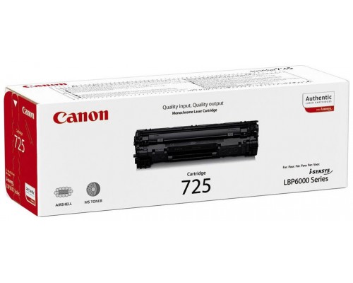 TONER CANON CRG 725 TONER NEGRO 1.600PAG (Espera 4 dias)