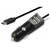 Cargador De Coche Conceptronic Carden05b Con Cable