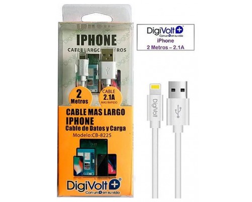 Cable Iphone Largo 2 Metros 3.0a Cb-8225
