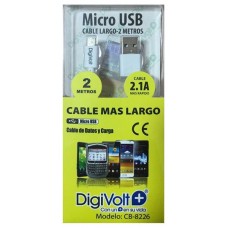 Cable Microusb A Usb Largo 2 Metros Cb-8226