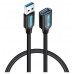 CABLE ALARGADOR USB 3.0 M/H 1 M NEGRO VENTION (Espera 4 dias)