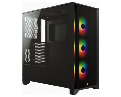 CAJA SEMITORRE ATX ICUE 4000X RGB TG BLACK CORSAIR (Espera 4 dias)