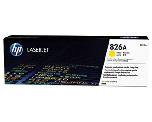 HP TONER LASER AMARILLO LASERJET ENTERPRISE/M855 Nº826A