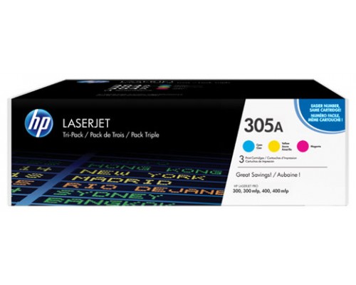 HP TONER LASER TRICOLOR 305A