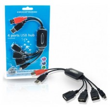 Hub Usb 2.0 Conceptronic 3 Puertos Usb + 1 Mini Usb