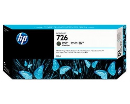 HP Designjet Cartucho Negro mate nº726 300ml