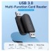 LECTOR TARJETAS EXTERNO USB 3.0 NEGRO VENTION (Espera 4 dias)