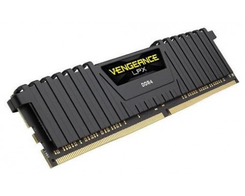 DDR4 16 GB(2X8KIT) 3000 VENGEANCE LPX BLACK CORSAIR (Espera 4 dias)